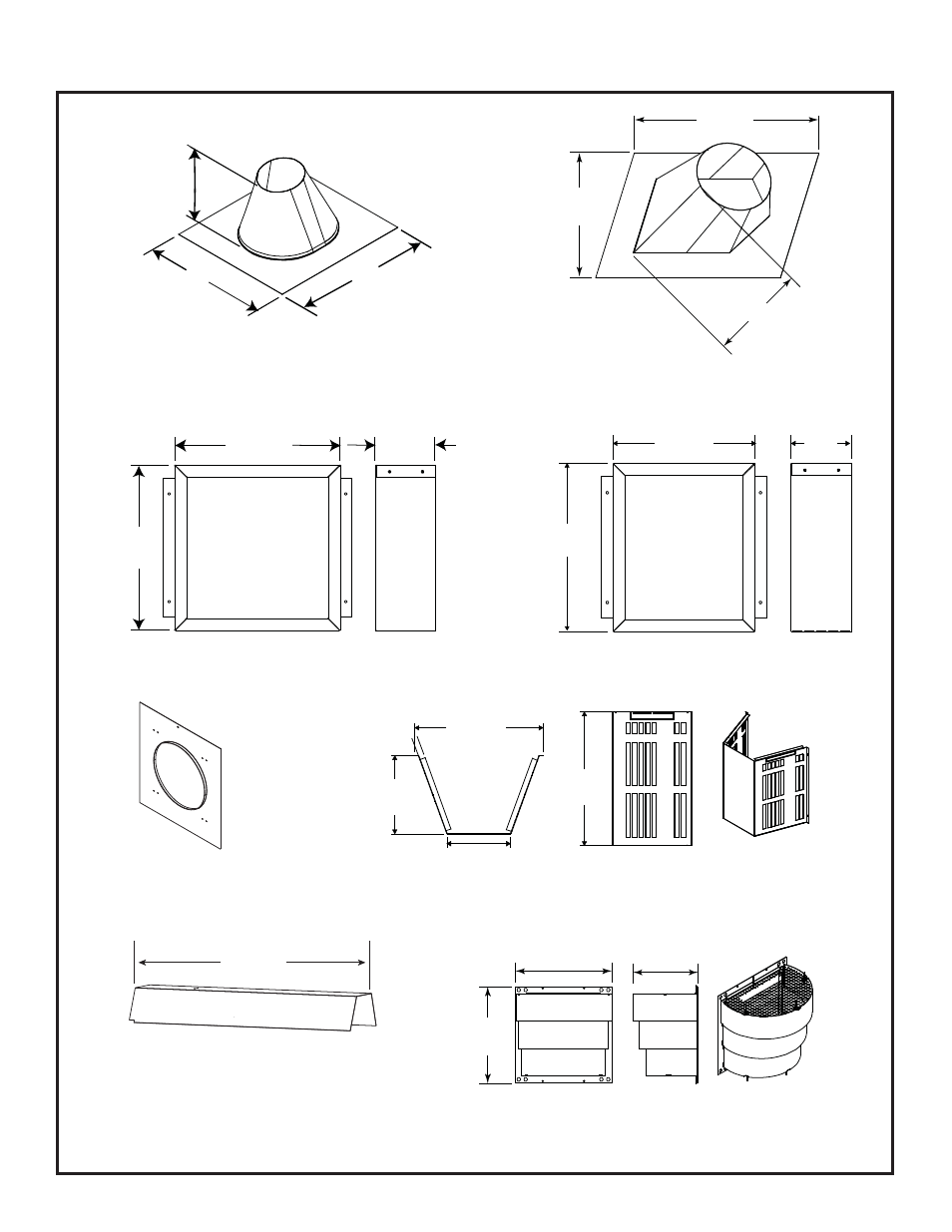 B. vent components diagrams (continued) | Heat & Glo Fireplace RED40ST User Manual | Page 63 / 78