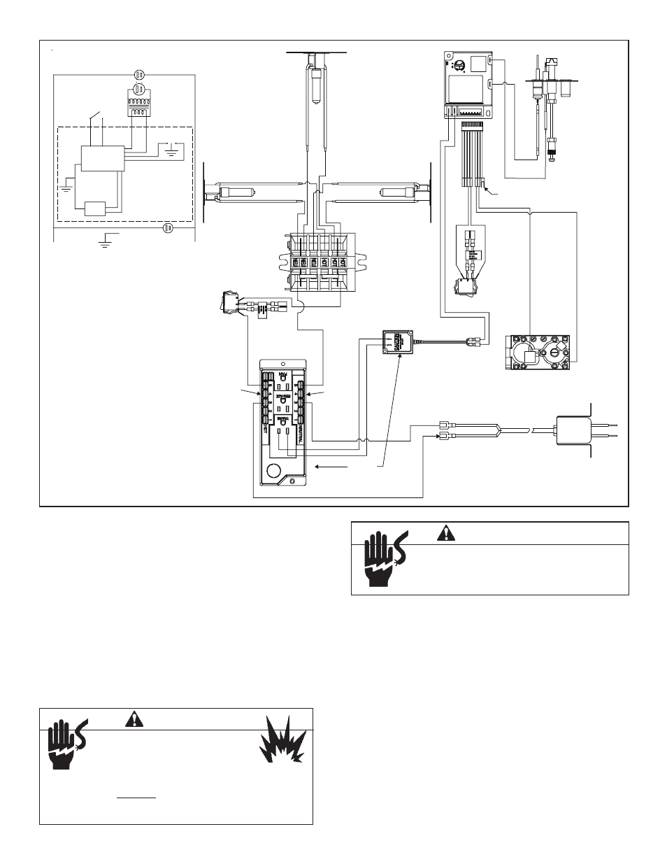 Warning, Step 8. wiring the fireplace, For intermittent pilot ignition wiring | Heat & Glo Fireplace LCOR-HV-IPI User Manual | Page 37 / 46
