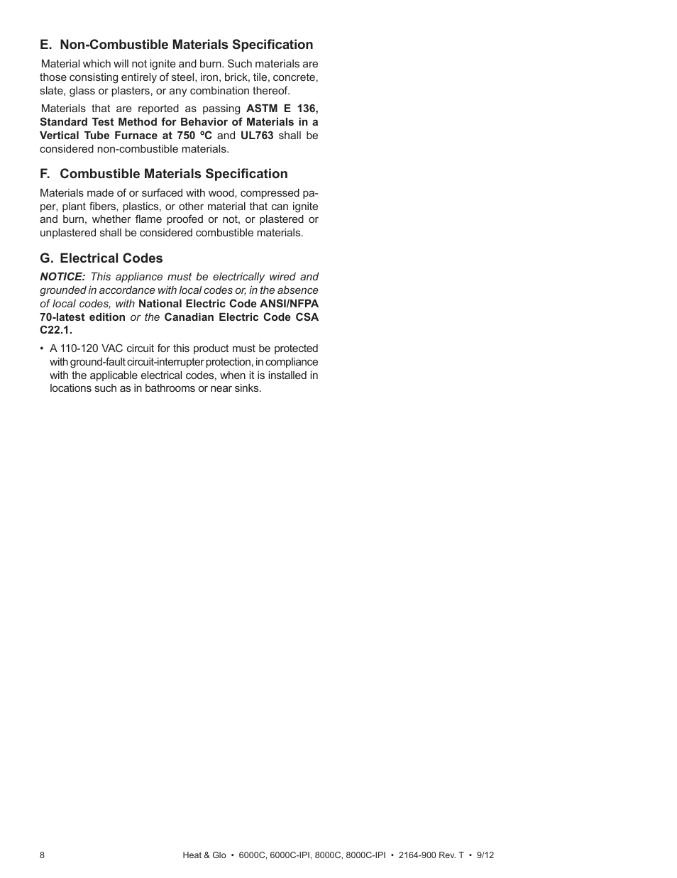 Heat & Glo Fireplace Heat & Glo Fireplace 6000C User Manual | Page 8 / 86