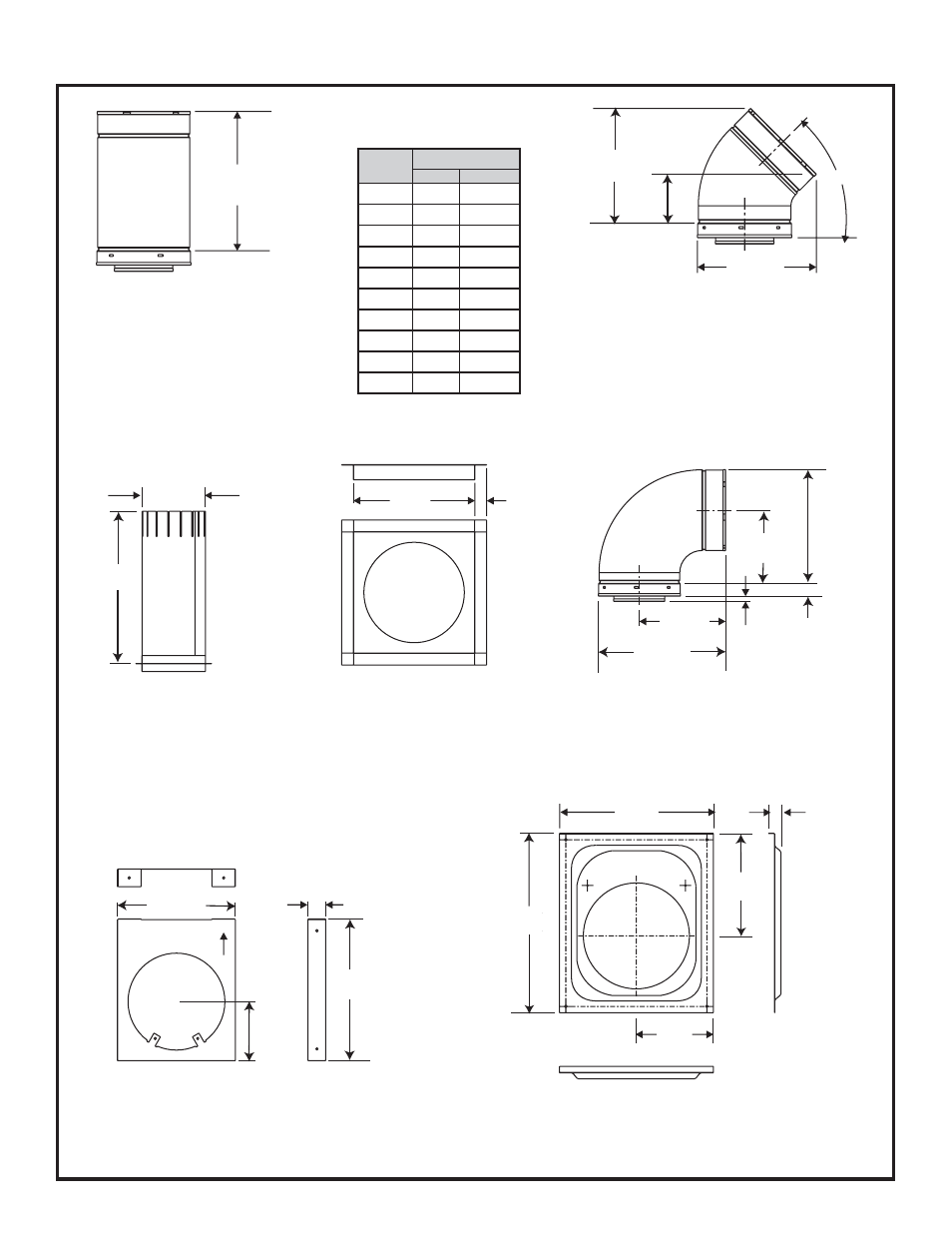 B. vent components diagrams | Heat & Glo Fireplace CERONA-36 User Manual | Page 53 / 65