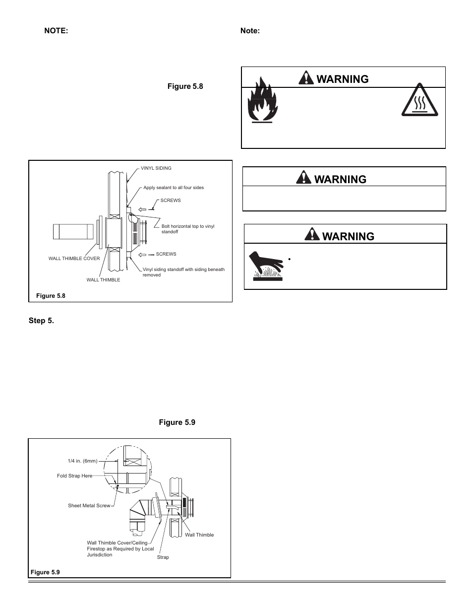 Warning | Heat & Glo Fireplace TIARAP-CES User Manual | Page 14 / 56