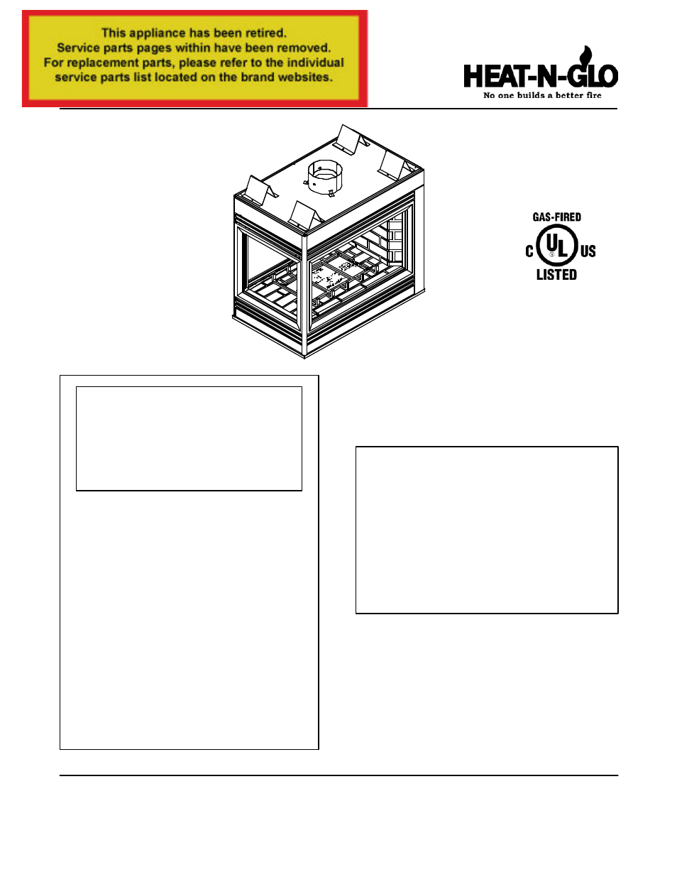 Heat & Glo Fireplace PIER-TVFL st-42tvfl User Manual | 25 pages