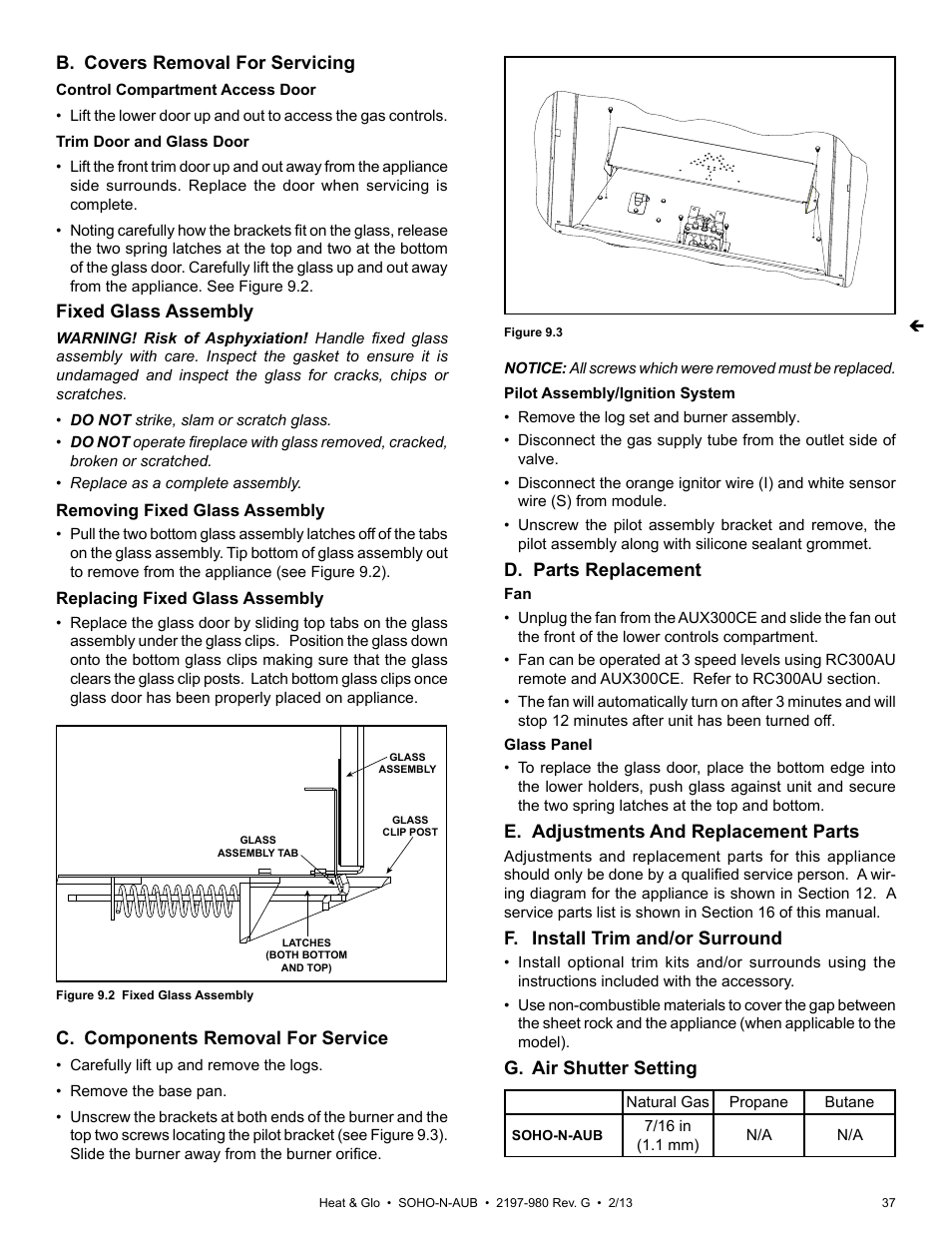 Heat & Glo Fireplace 2197-980 User Manual | Page 37 / 69