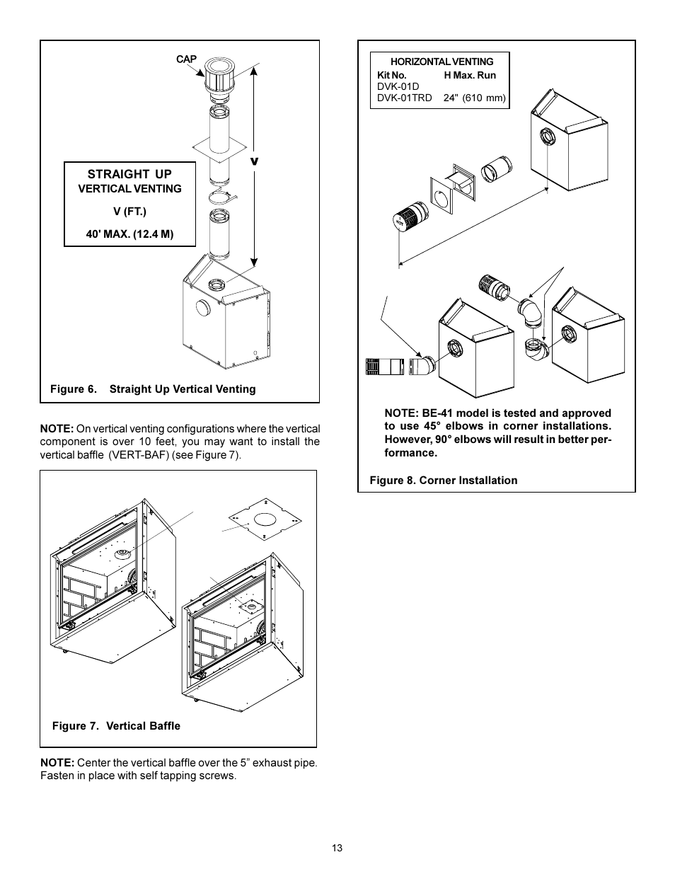 Straight up | Heat & Glo Fireplace Heat-n- Glo BE-41 User Manual | Page 13 / 31