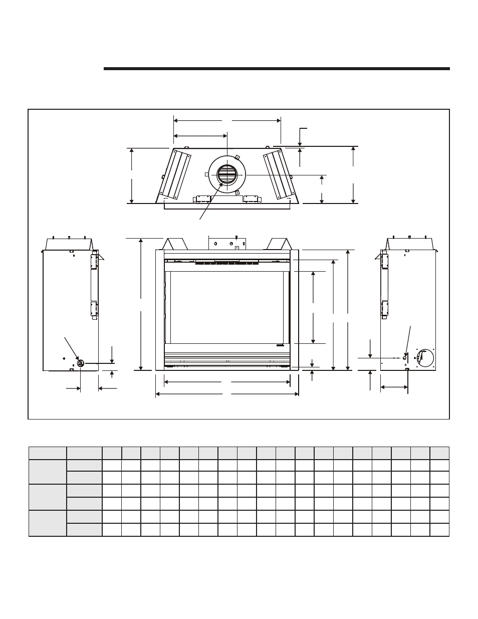 Reference materials, A. appliance dimension diagram | Heat & Glo Fireplace SL-950TV-D User Manual | Page 41 / 43
