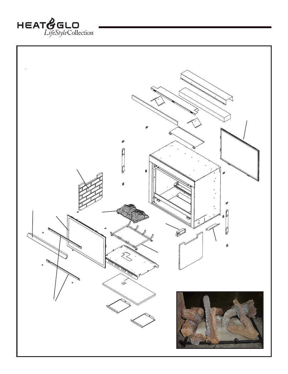 Section 14: service parts, Twilight-ii, B. service parts | Heat & Glo Fireplace HEAT & GLO TWILIGHT-II User Manual | Page 33 / 37