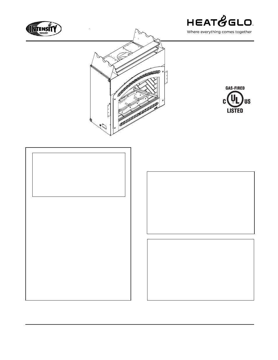 Heat & Glo Fireplace GEM42 User Manual | 29 pages