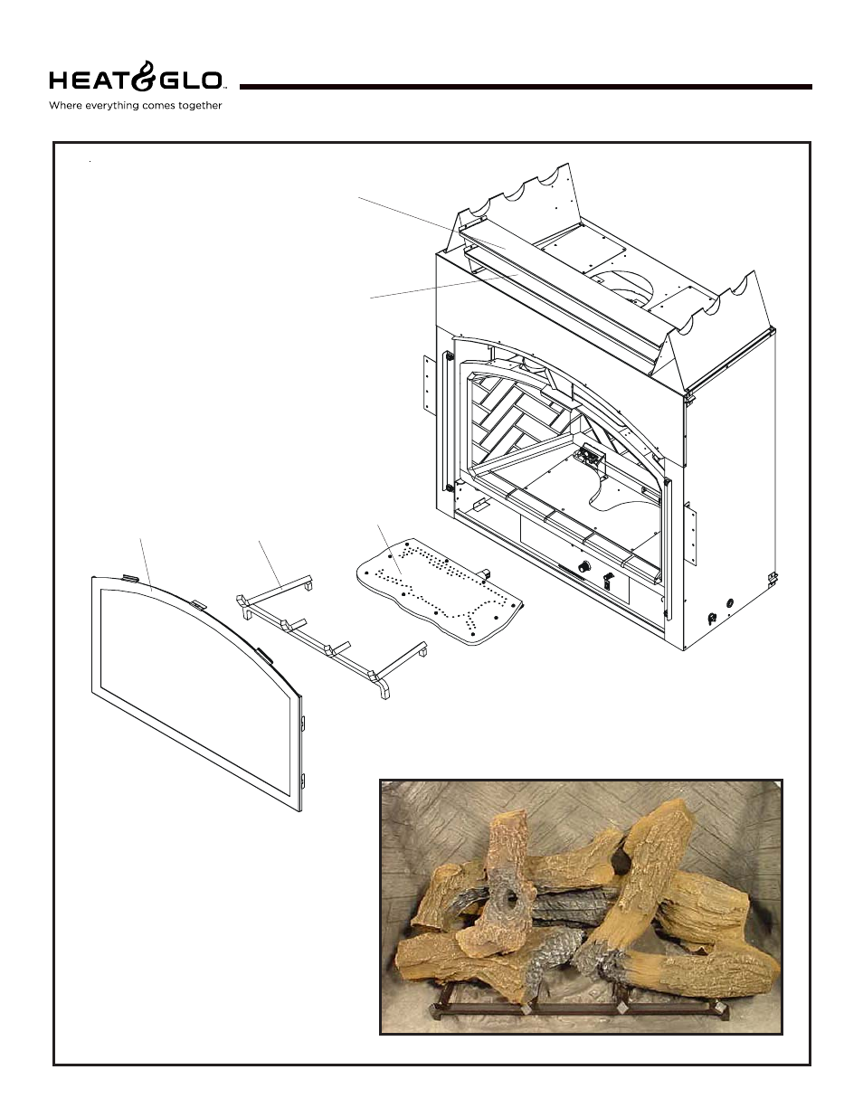 Gem42, Service parts | Heat & Glo Fireplace GEM42 User Manual | Page 4 / 29