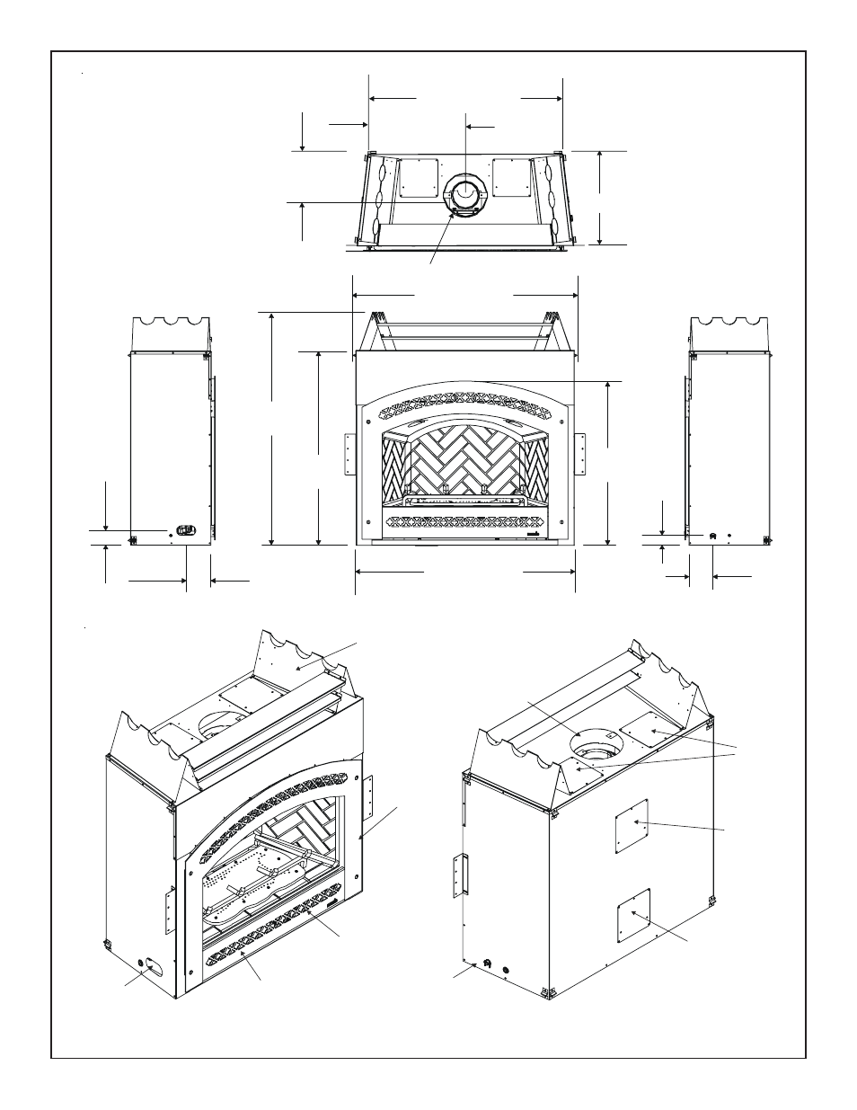 Figure 1. diagram of the gem42 | Heat & Glo Fireplace GEM42 User Manual | Page 9 / 29