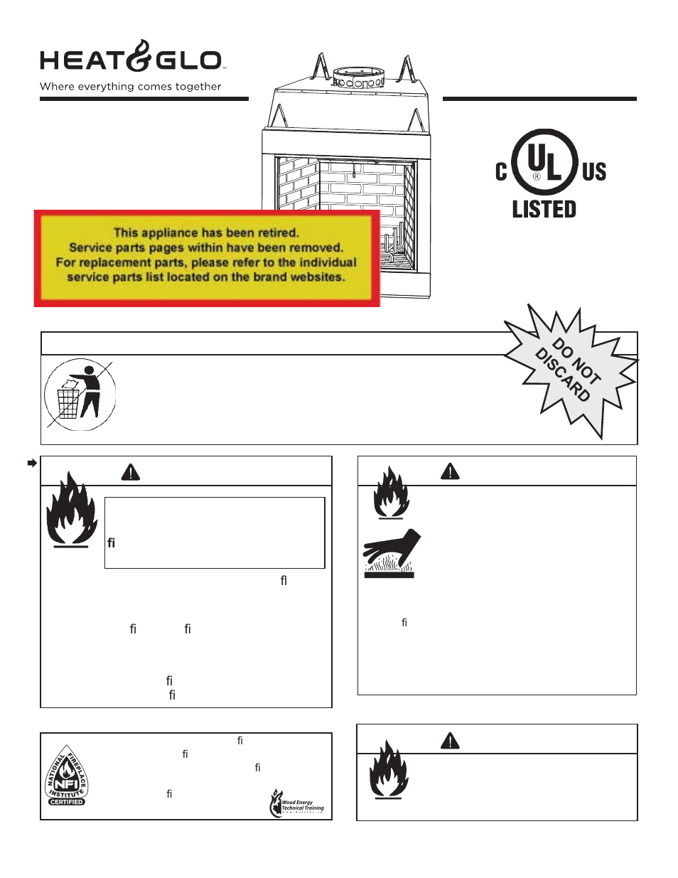 Heat & Glo Fireplace EXCLAIM-36T-C User Manual | 46 pages