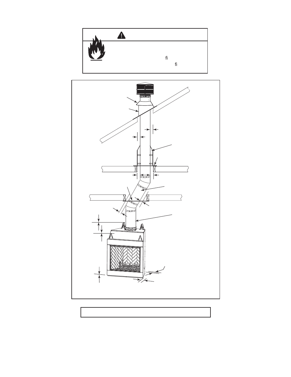 Warning, B. clearances | Heat & Glo Fireplace EXCLAIM-36T-C User Manual | Page 10 / 46