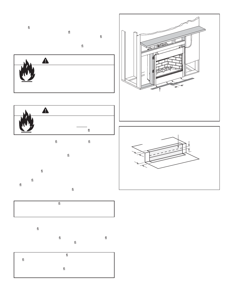 Warning | Heat & Glo Fireplace EXCLAIM-36T-C User Manual | Page 15 / 46