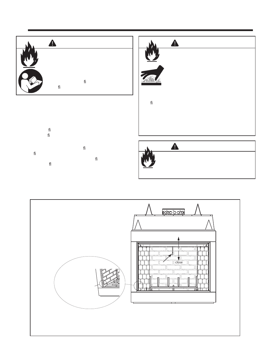 Warning, Operating instructions | Heat & Glo Fireplace EXCLAIM-36T-C User Manual | Page 28 / 46