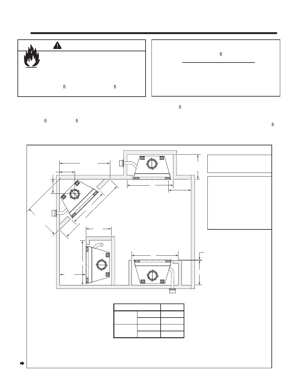 Framing and clearances, Warning | Heat & Glo Fireplace EXCLAIM-36T-C User Manual | Page 9 / 46
