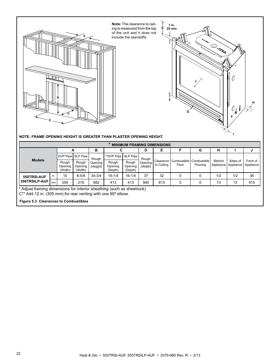 Heat & Glo Fireplace Heat & Glo 550TRSI-AUF User Manual | Page 22 / 80