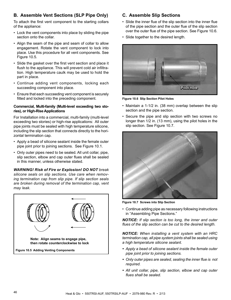 Heat & Glo Fireplace Heat & Glo 550TRSI-AUF User Manual | Page 46 / 80