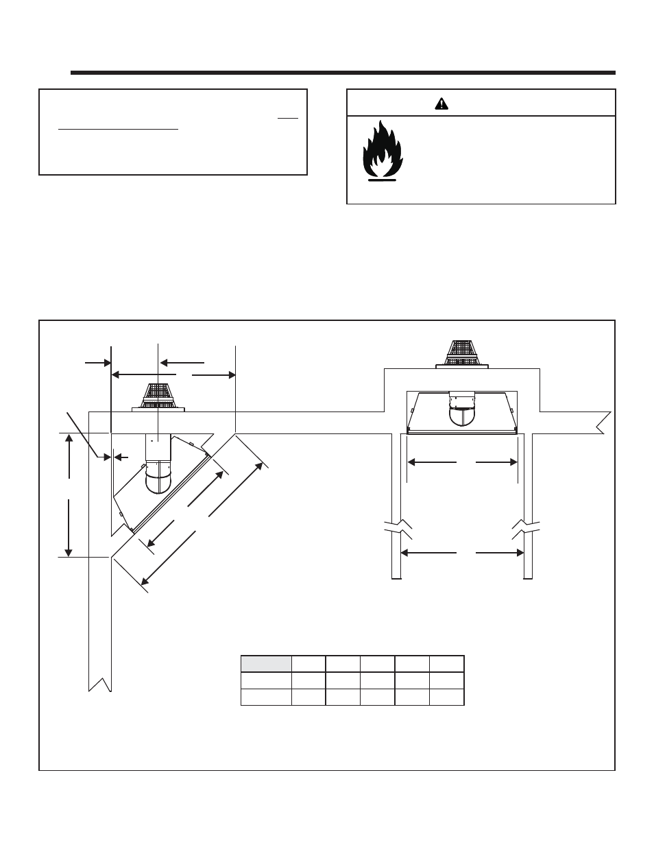 Framing and clearances, Warning | Heat & Glo Fireplace Soho24B 2137-900 User Manual | Page 7 / 55