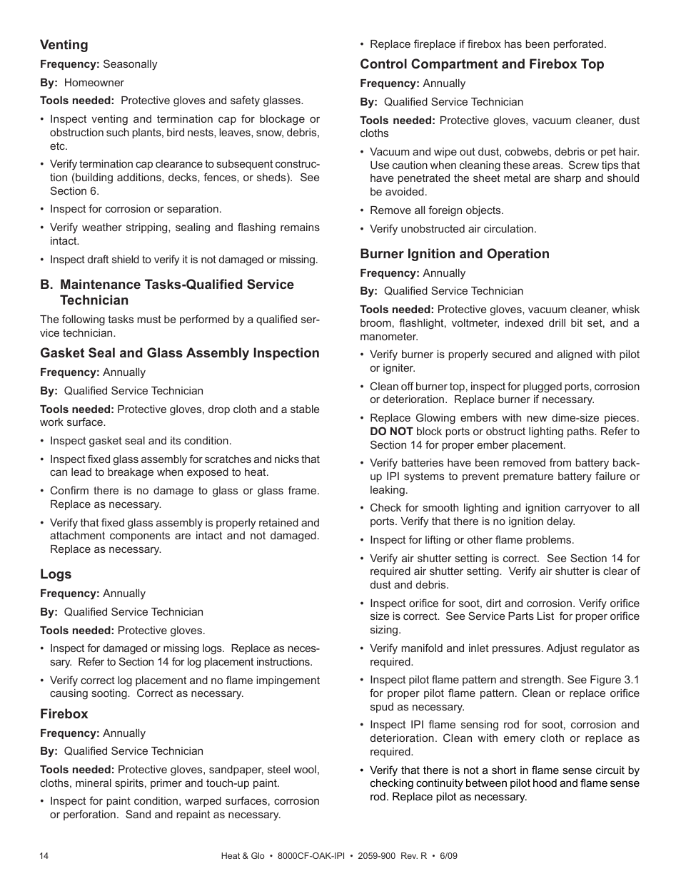 Heat & Glo Fireplace 8000CF-OAK-IPI User Manual | Page 14 / 58