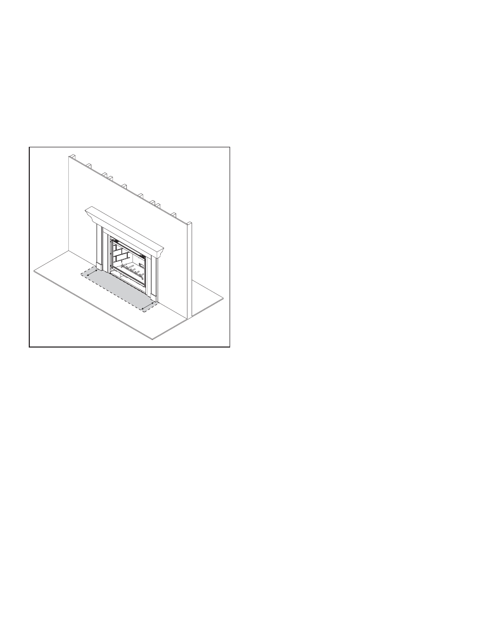 D. clear space, C. fan kit (optional), F. fixed glass assembly | E. decorative doors and fronts, H. before lighting fireplace | Heat & Glo Fireplace 6000GLX-IPILP-S/-R User Manual | Page 10 / 72