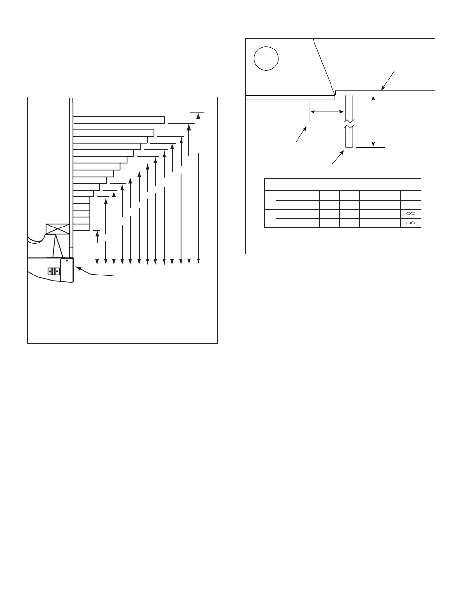 D. mantel and wall projections | Heat & Glo Fireplace 6000GLX-IPILP-S/-R User Manual | Page 20 / 72