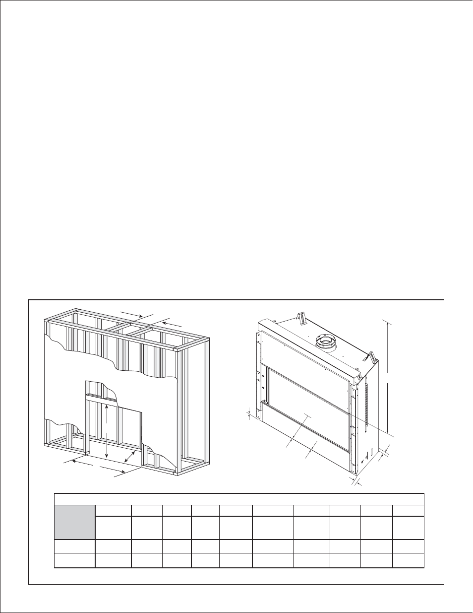 B. constructing the appliance chase, C. clearances | Heat & Glo Fireplace SLR (COSMO) User Manual | Page 17 / 67
