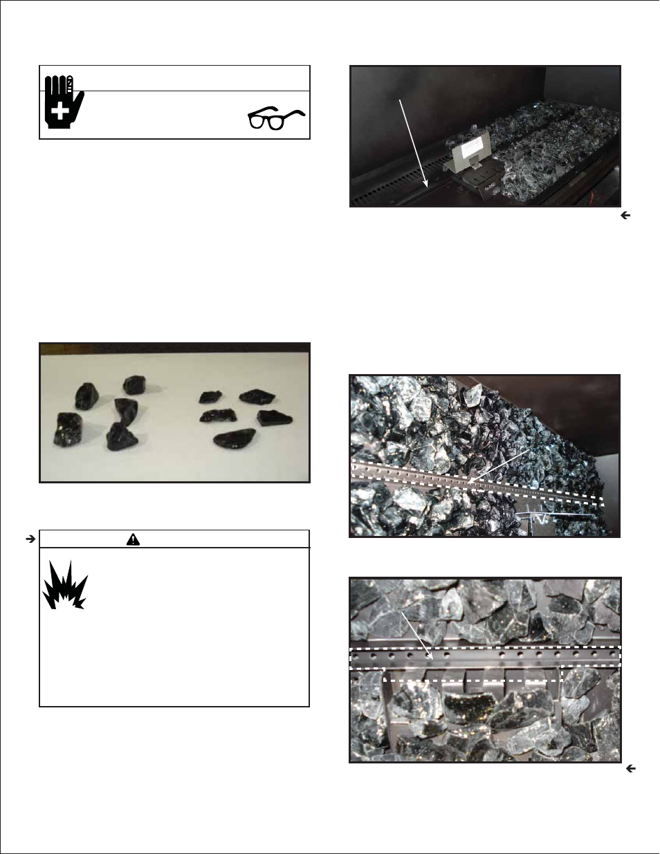 No yes yes, Caution, Warning | Heat & Glo Fireplace SLR (COSMO) User Manual | Page 55 / 67