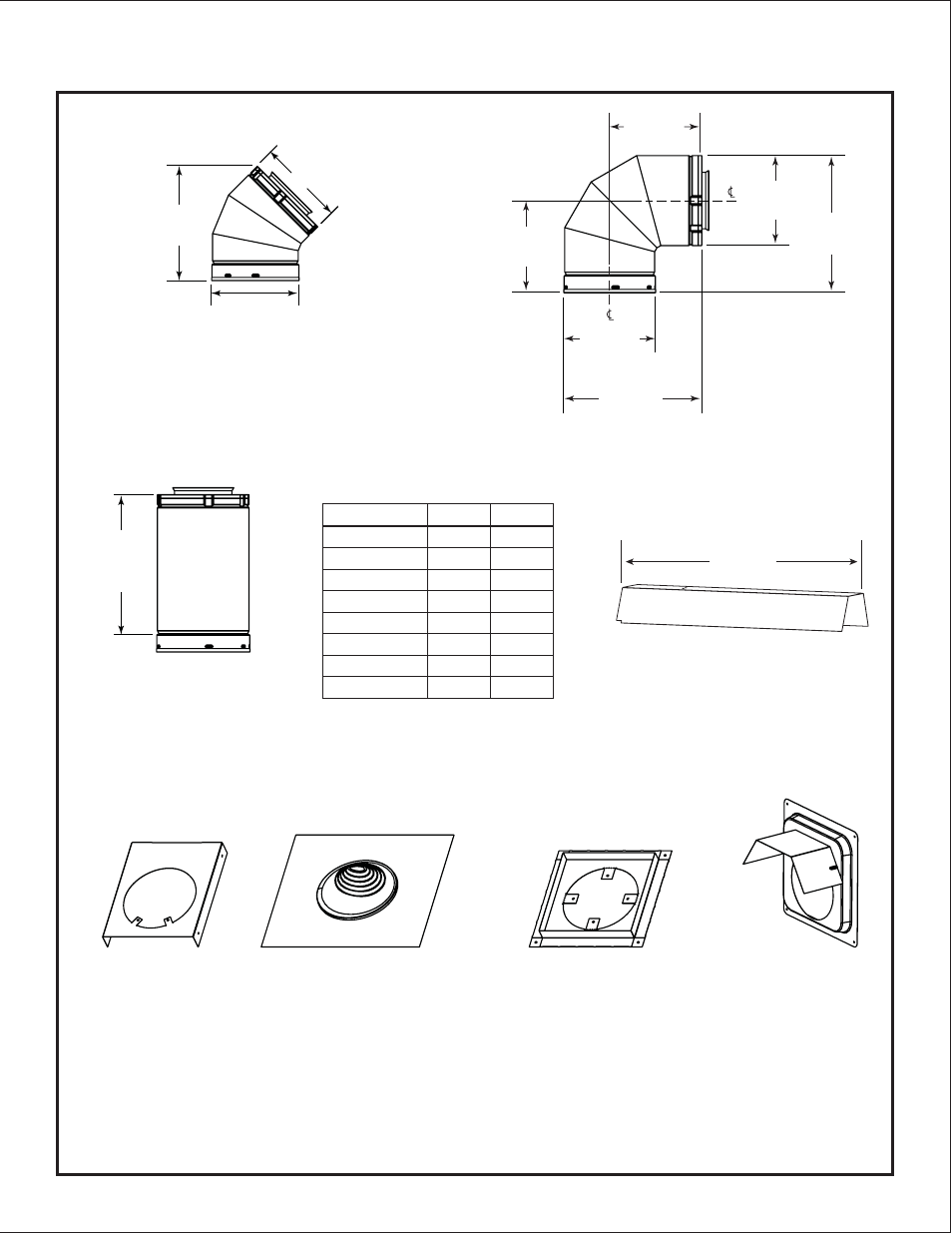 B. vent components diagrams (continued) | Heat & Glo Fireplace SLR (COSMO) User Manual | Page 62 / 67