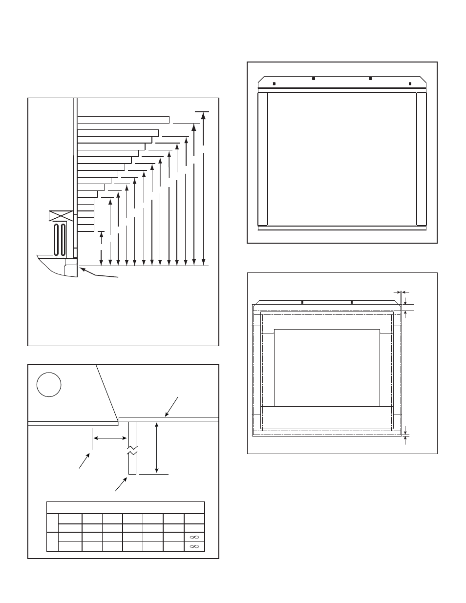 D. mantel and wall projections | Heat & Glo Fireplace 8000CMOD-IPI User Manual | Page 22 / 71