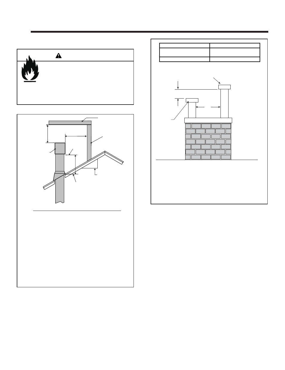 Termination locations, Warning, A. vent termination minimum clearances | Heat & Glo Fireplace 8000CMOD-IPI User Manual | Page 23 / 71