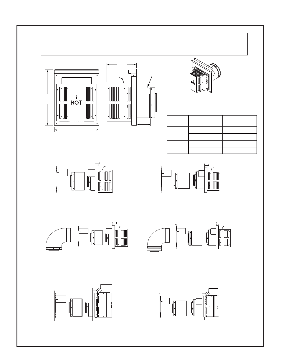 B. vent components diagrams ( continued ) | Heat & Glo Fireplace 8000CMOD-IPI User Manual | Page 61 / 71