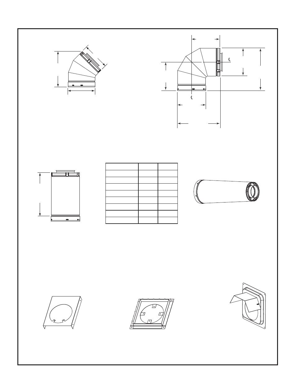 B. vent components diagrams (continued) | Heat & Glo Fireplace 8000CMOD-IPI User Manual | Page 65 / 71