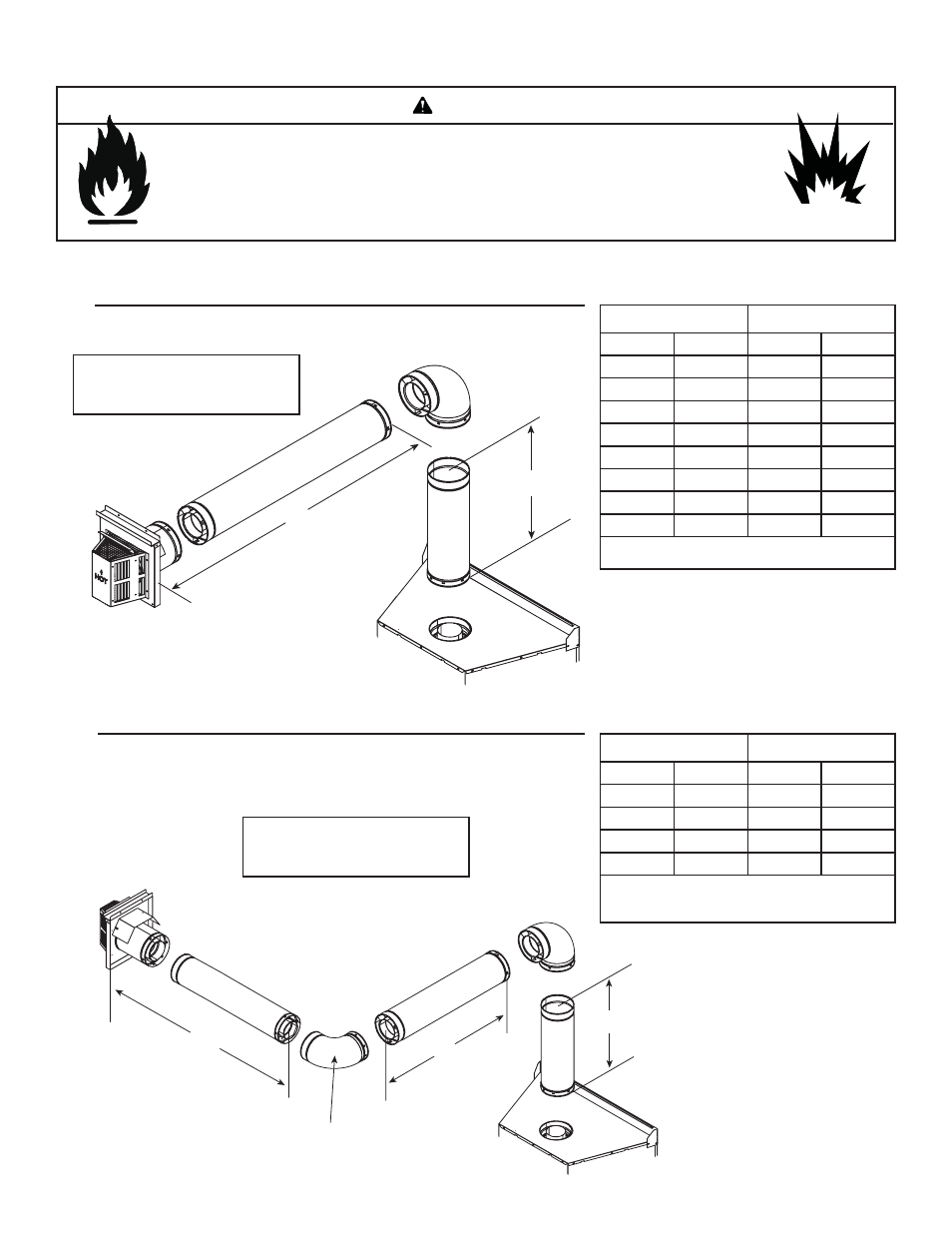 Warning | Heat & Glo Fireplace ESCAPE 36DV User Manual | Page 14 / 60