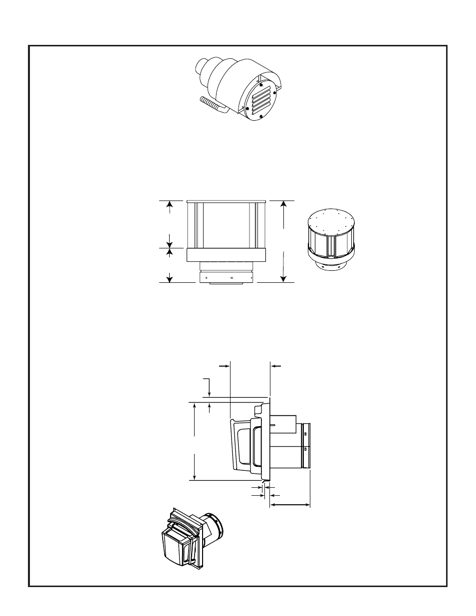 B. vent components diagrams (continued) | Heat & Glo Fireplace ESCAPE 36DV User Manual | Page 54 / 60