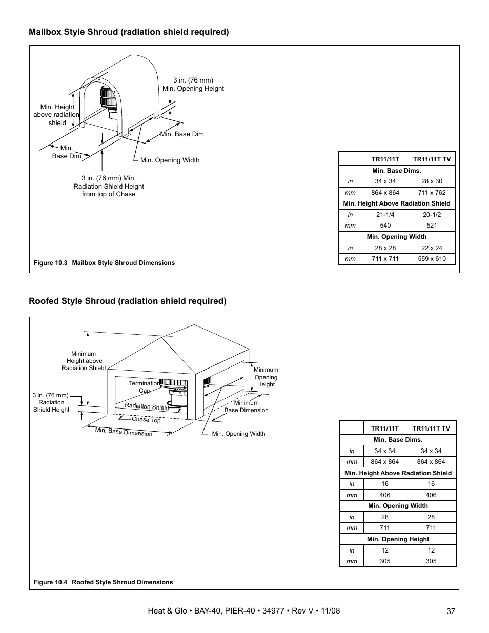 Heat & Glo Fireplace BAY-40 User Manual | Page 37 / 52