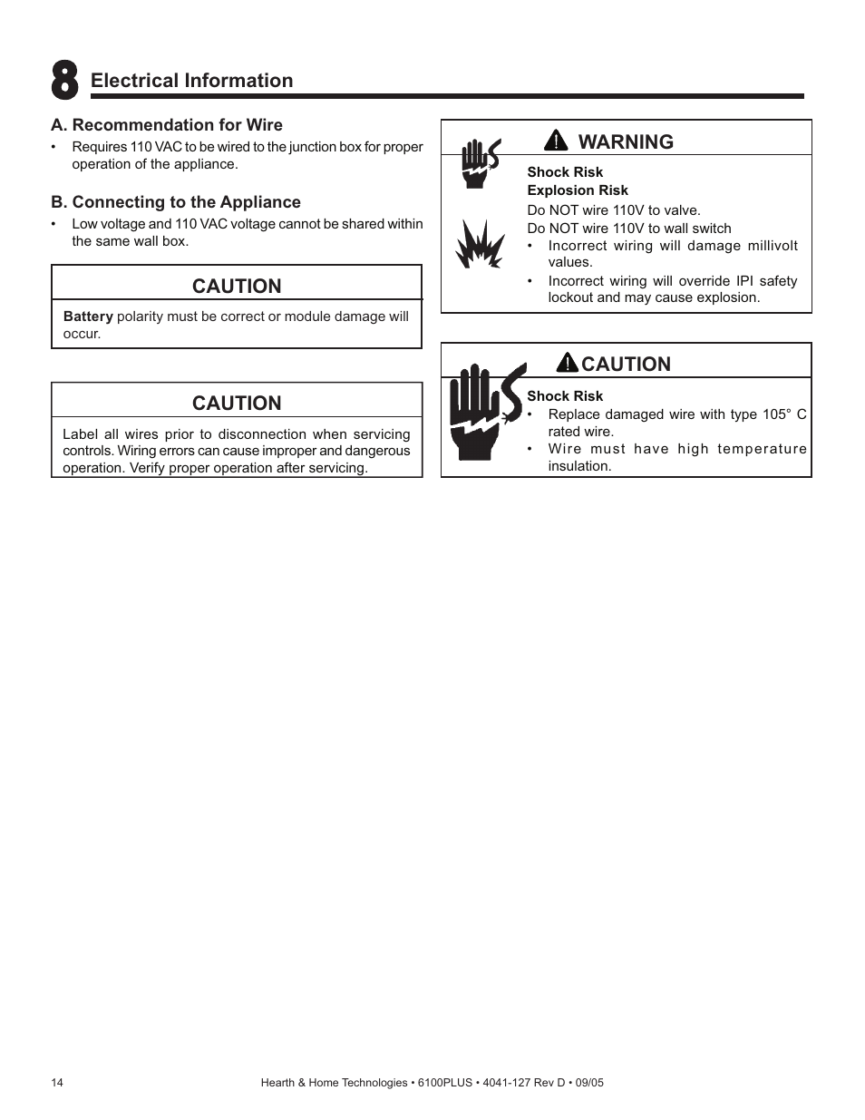 Heat & Glo Fireplace 6100PLUS User Manual | Page 14 / 40