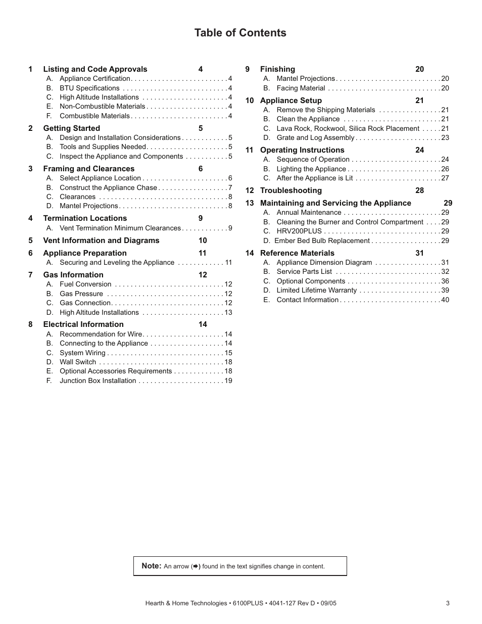 Heat & Glo Fireplace 6100PLUS User Manual | Page 3 / 40