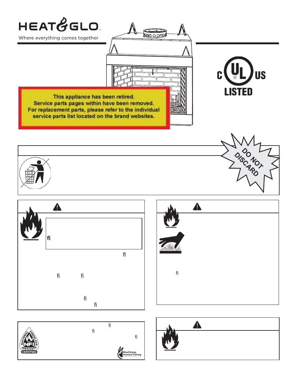 Heat & Glo Fireplace EXCLAIM-42T-C User Manual | 50 pages