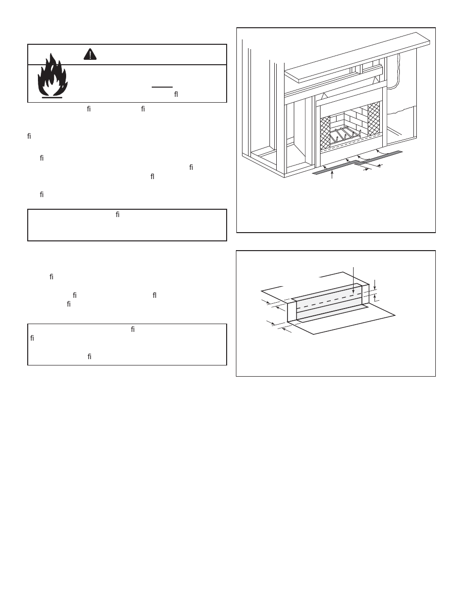Warning | Heat & Glo Fireplace EXCLAIM-42T-C User Manual | Page 18 / 50