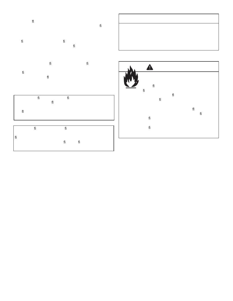 Caution, Warning | Heat & Glo Fireplace EXCLAIM-42T-C User Manual | Page 34 / 50