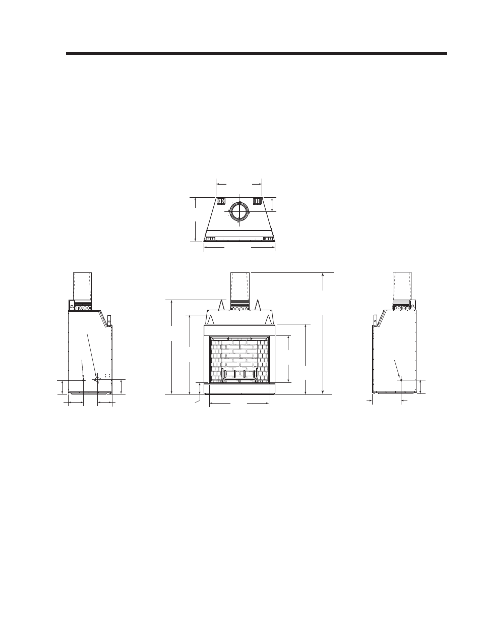 Reference materials, A. fireplace dimensions | Heat & Glo Fireplace EXCLAIM-42T-C User Manual | Page 40 / 50