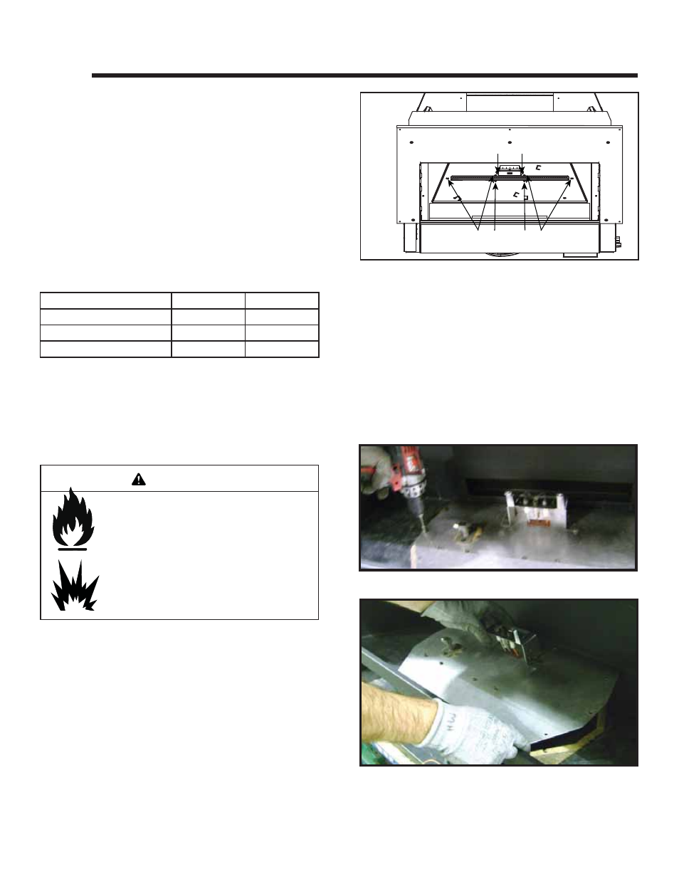 Gas information, Warning | Heat & Glo Fireplace Heat & Glo SLR-C (COSMO) User Manual | Page 46 / 71