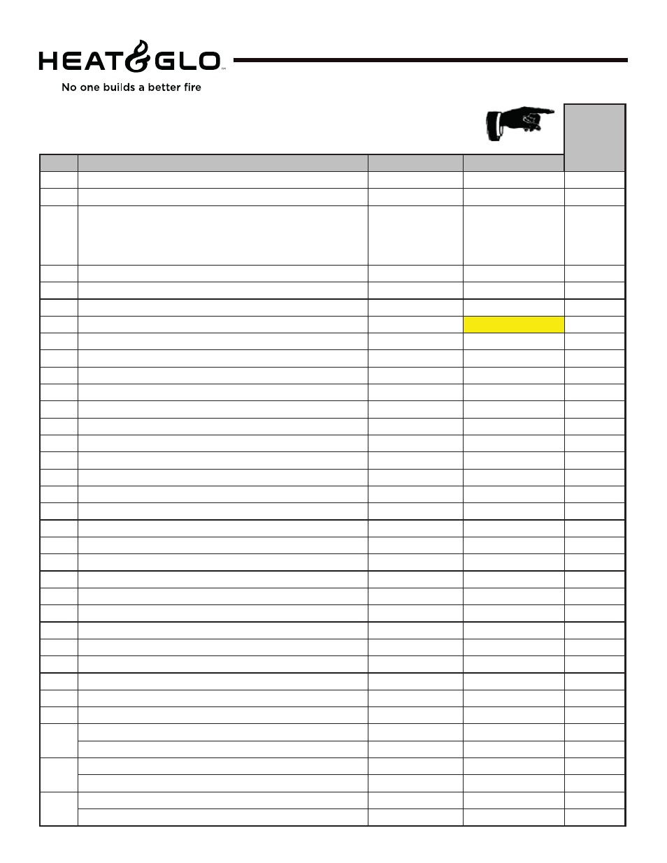 Slr-c (cosmo) | Heat & Glo Fireplace Heat & Glo SLR-C (COSMO) User Manual | Page 70 / 71