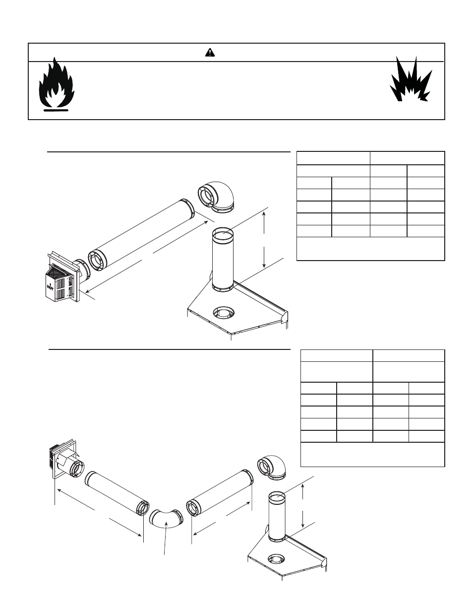 Warning | Heat & Glo Fireplace CRESCENT II User Manual | Page 13 / 52