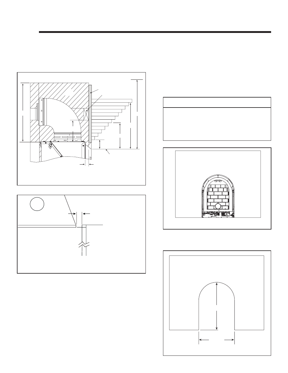 Finishing, Caution, A. mantel projections | B. facing requirements | Heat & Glo Fireplace CRESCENT II User Manual | Page 31 / 52