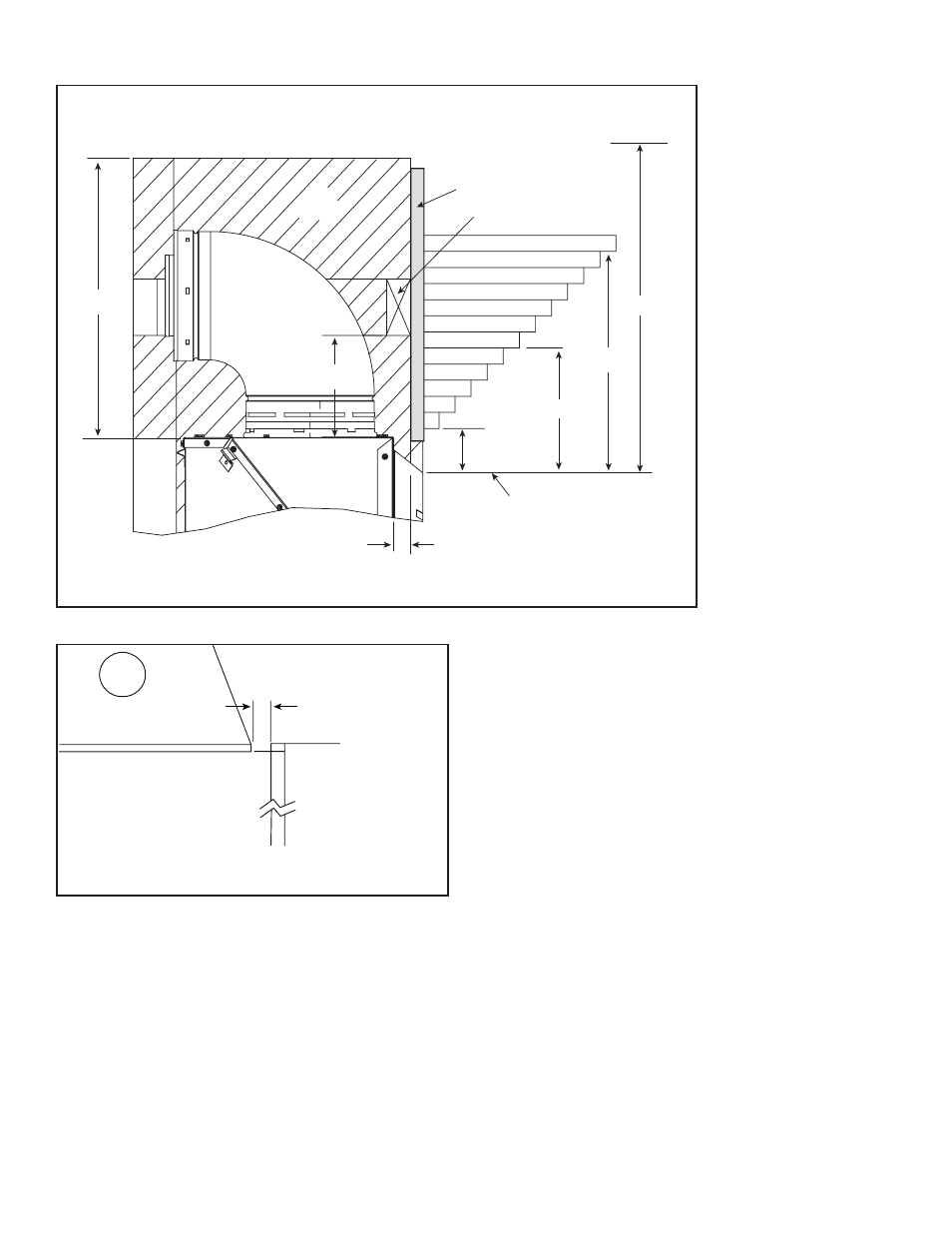 D. mantel projections | Heat & Glo Fireplace CRESCENT II User Manual | Page 9 / 52