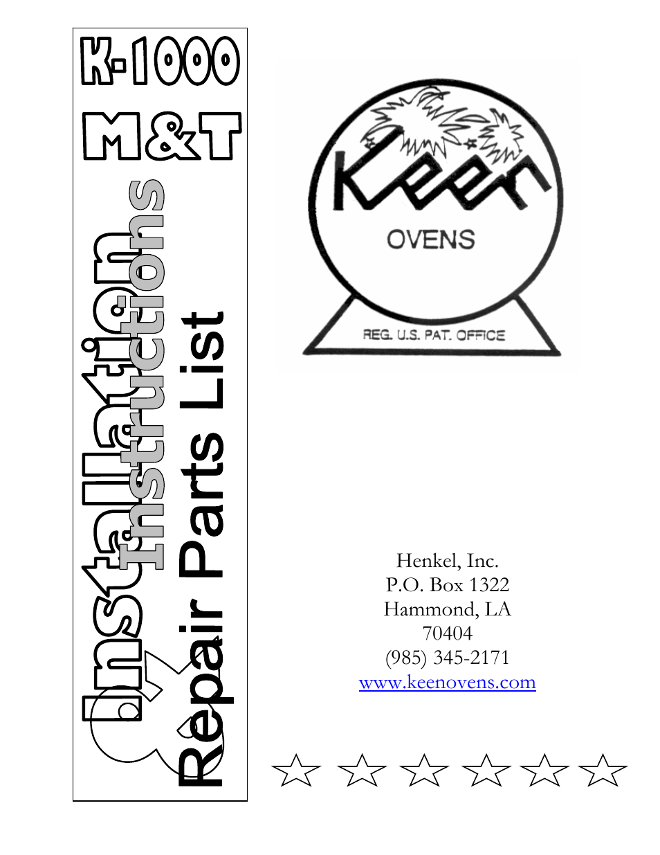 Henkel K-1000 User Manual | 8 pages