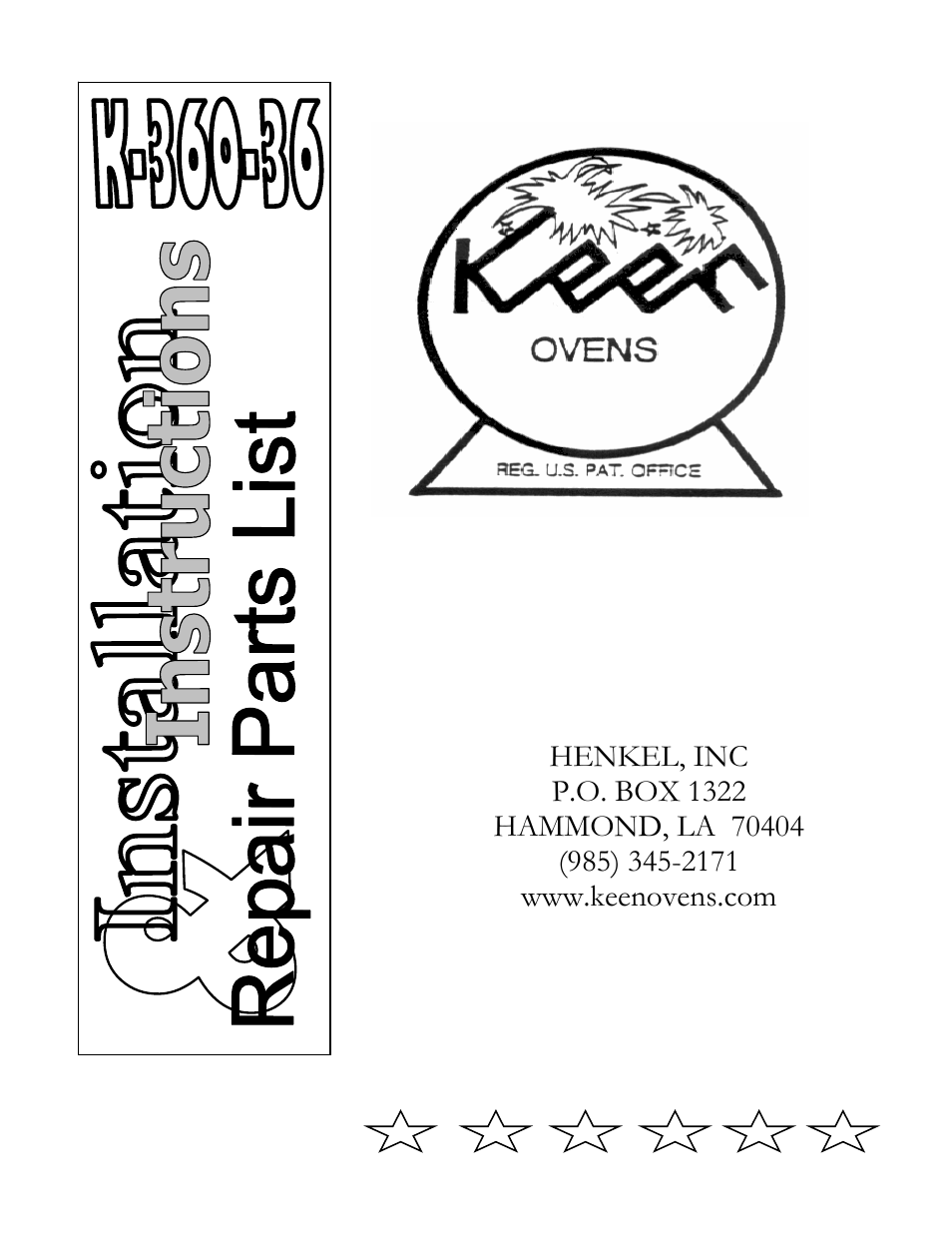Henkel KEEN K-360-36 User Manual | 5 pages