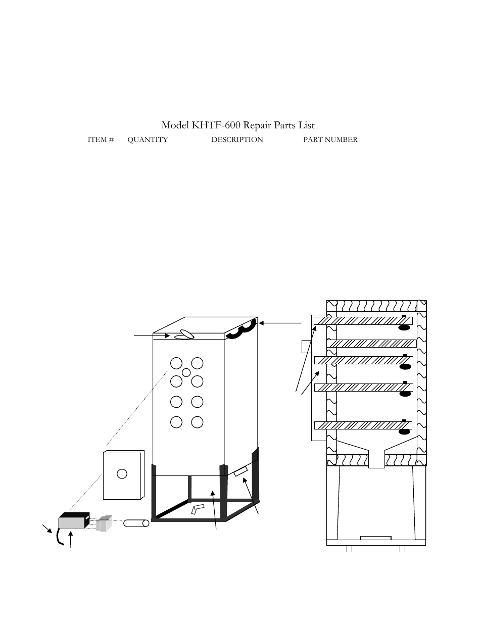Model khtf-600 repair parts list | Henkel KHTF-600 User Manual | Page 7 / 7