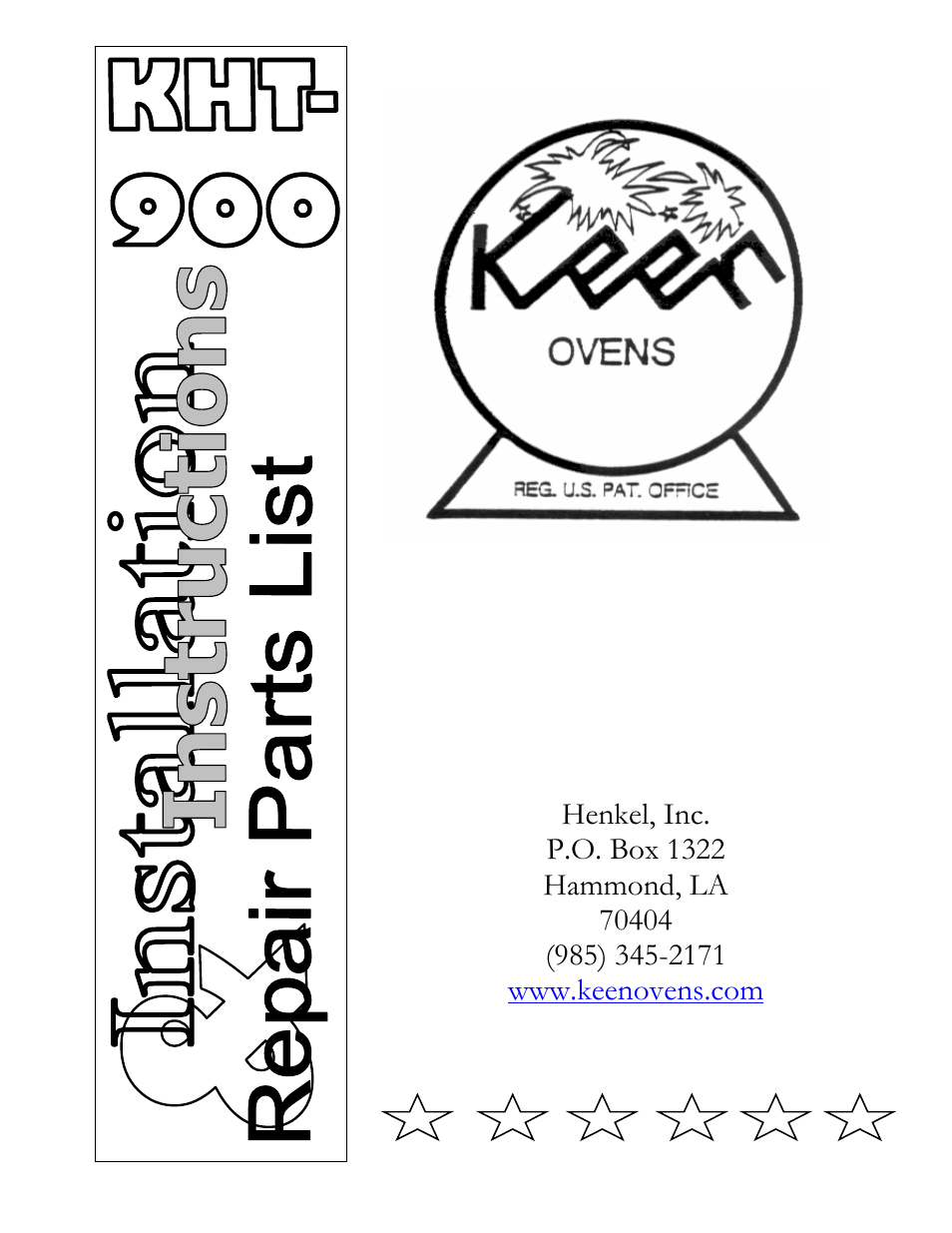 Henkel KEEN KHT-900 User Manual | 7 pages