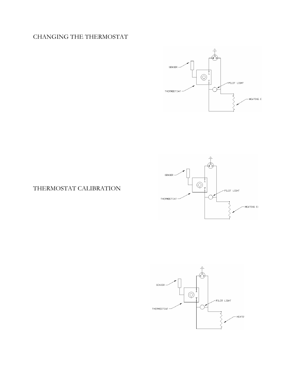 Changing the thermostat, Thermostat calibration | Henkel KEEN OVENS K-450 User Manual | Page 6 / 8